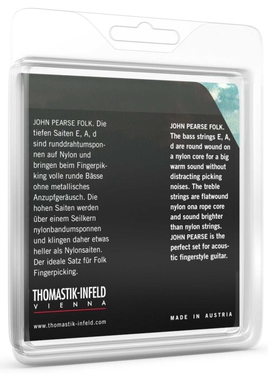 Cuerdas Thomastik-Infeld para guitarras clásicas John Pearse Folk Series Light - Juego (PJ116)