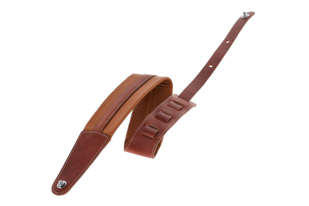Correas para Guitarras GEWA Prestige 65 acolchadas con cierres de seguridad - dry sand/brown