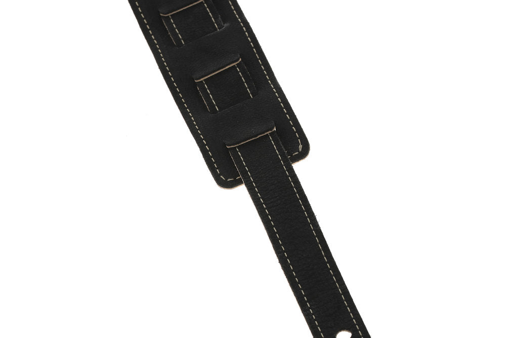 Correa de guitarra GEWA Regular 70 de cuero, Satin Black