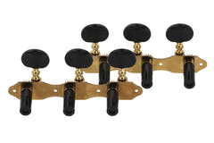 GEWA clavijas de afinación para guitarra clásica - Juego dorado (sin lira)