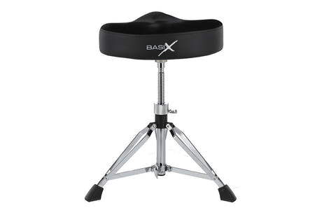 Basix DT-410 taburete de batería con asiento tipo silla de montar, de 43 a 69 cm