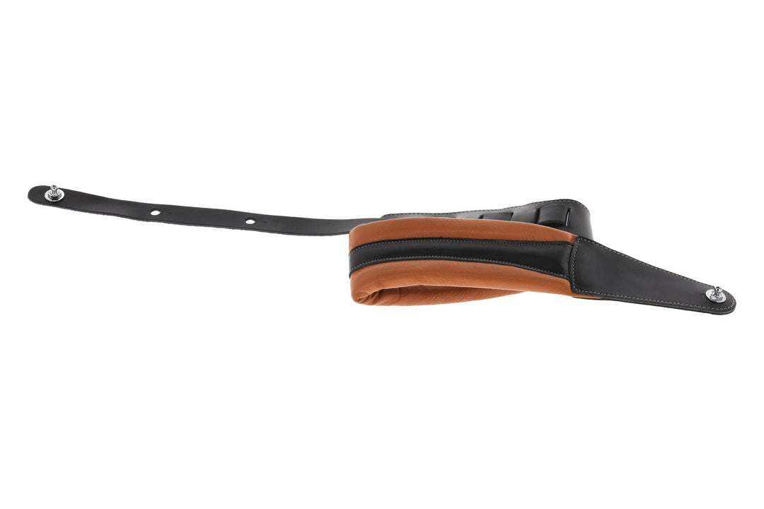 Correas de Guitarras GEWA Prestige 85 acolchadas con cierres de seguridad - arena seca/negro