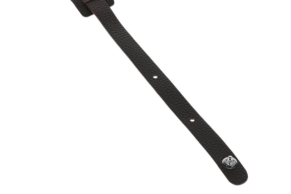 GEWA Premium Plain 70 correa para guitarra con Security Locks, marrón chocolate