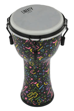 GEWA Djembé Liberty Series afinado mecánicamente - 8" Crazy Neon