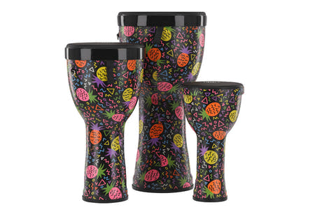 Set de djembés apilables GEWA Liberty Series 8", 10" y 12", Pineapple