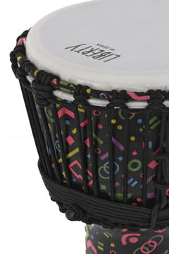GEWA Djembé Liberty Series afinado con cuerdas - 8" Crazy Neon
