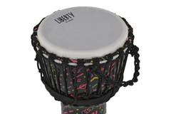 GEWA Djembé Liberty Series afinado con cuerdas - 8" Crazy Neon