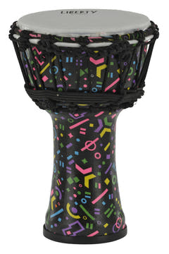 GEWA Djembé Liberty Series Afinado con cuerda - 7" Crazy Neon