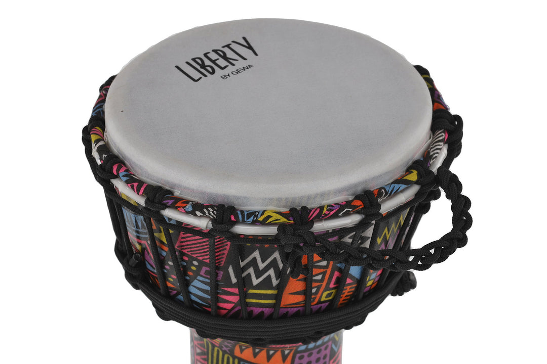 GEWA Djembé Liberty Series afinado con cuerda - 7" Abstract
