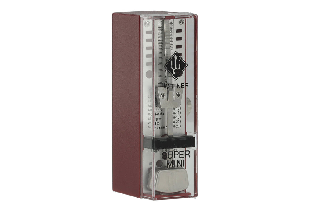 Wittner Metrónomo Metrónomo Super Mini - rojo rubí 884051