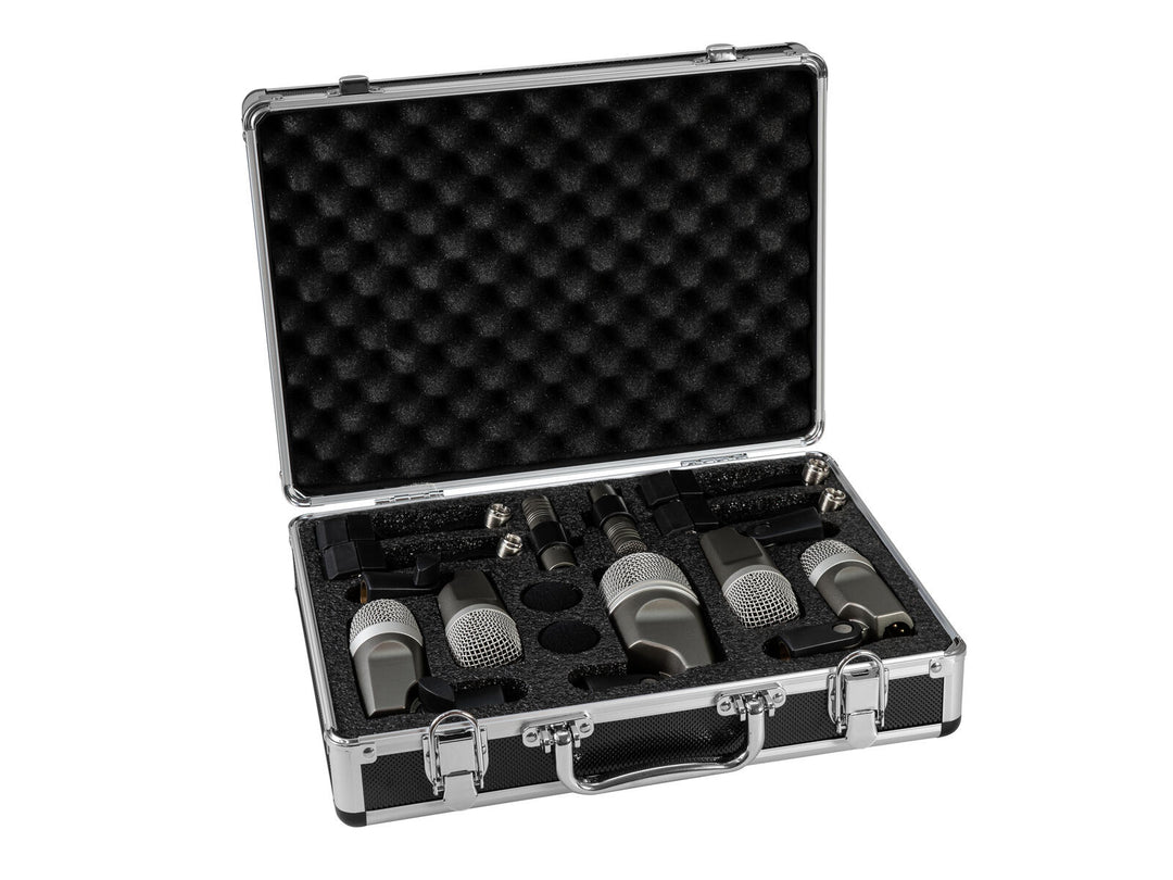 OMNITRONIC MIC 77-7LMH MK2 Set de micrófonos para batería
