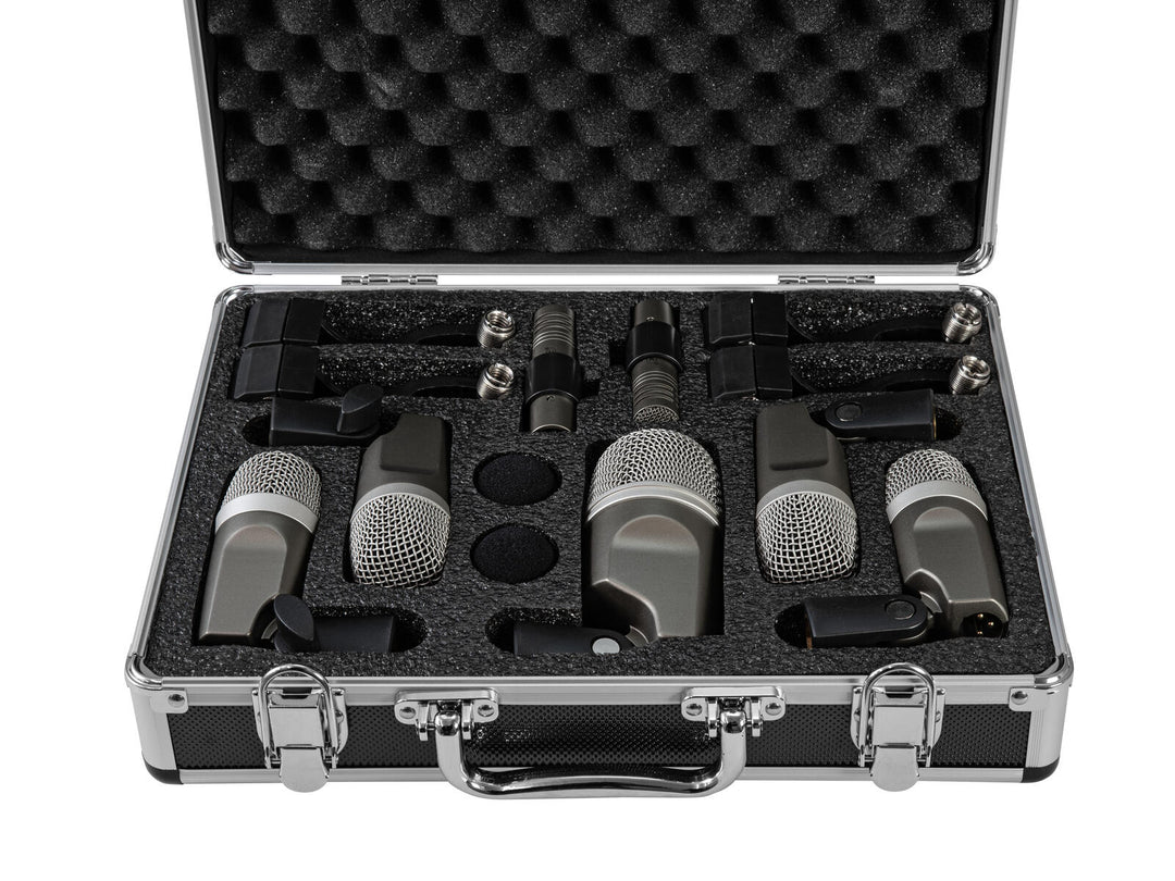 OMNITRONIC MIC 77-7LMH MK2 Set de micrófonos para batería