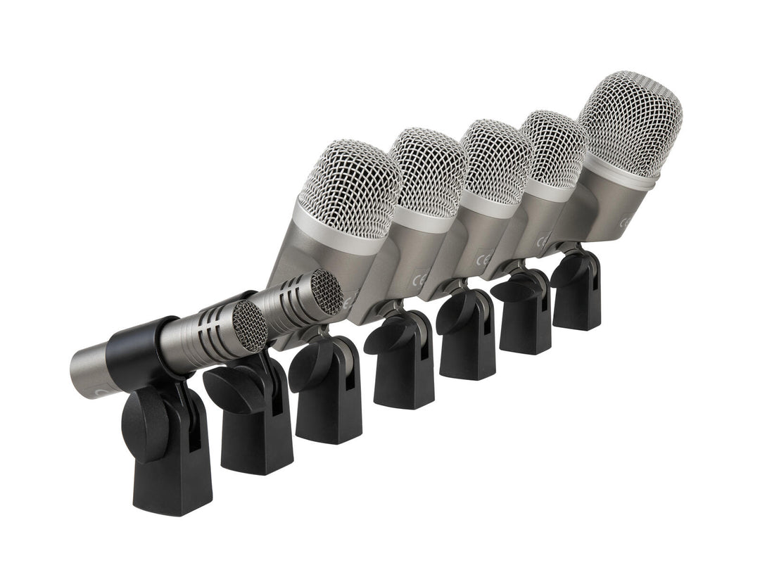 OMNITRONIC MIC 77-7LMH MK2 Set de micrófonos para batería