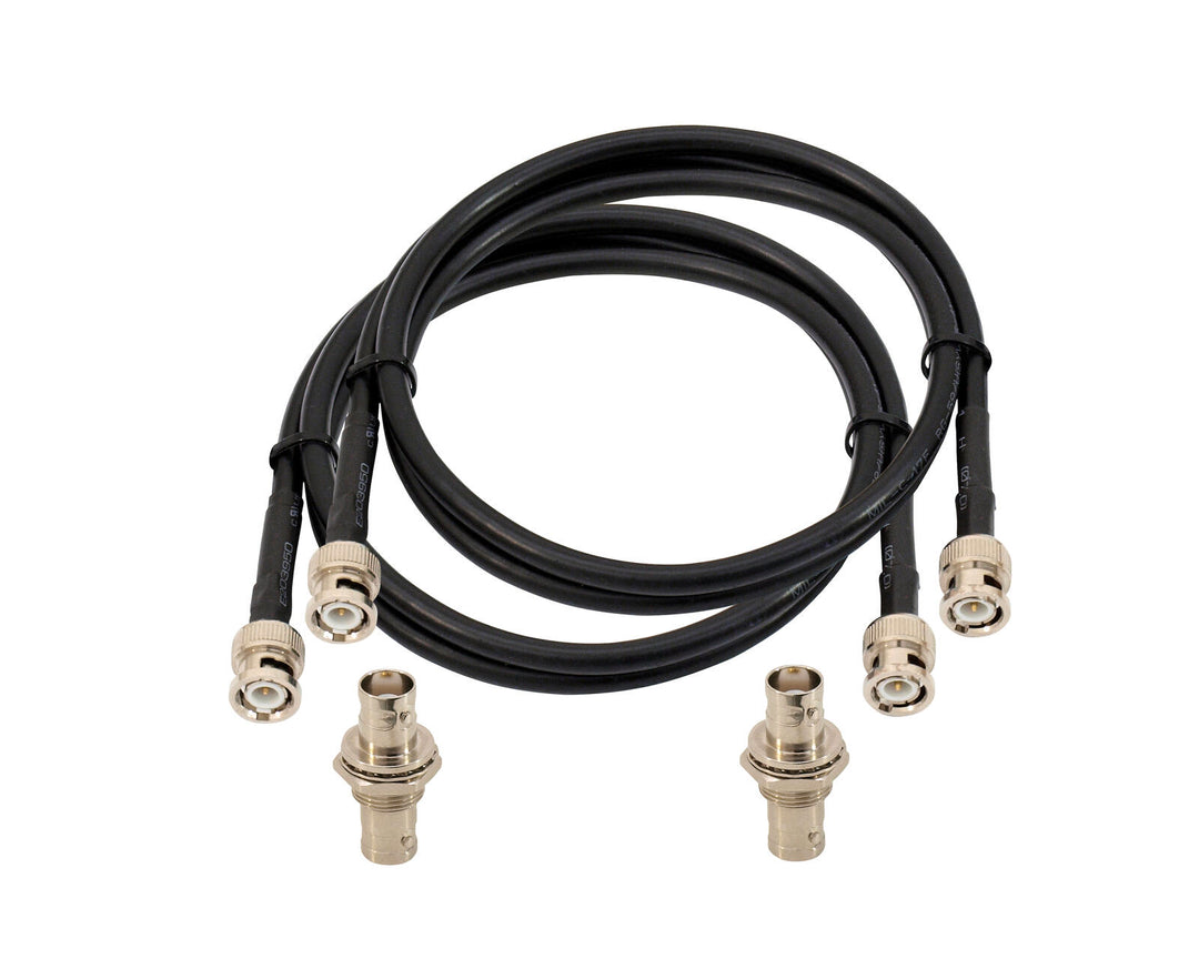 OMNITRONIC Juego de cable de antena BNC 10 m