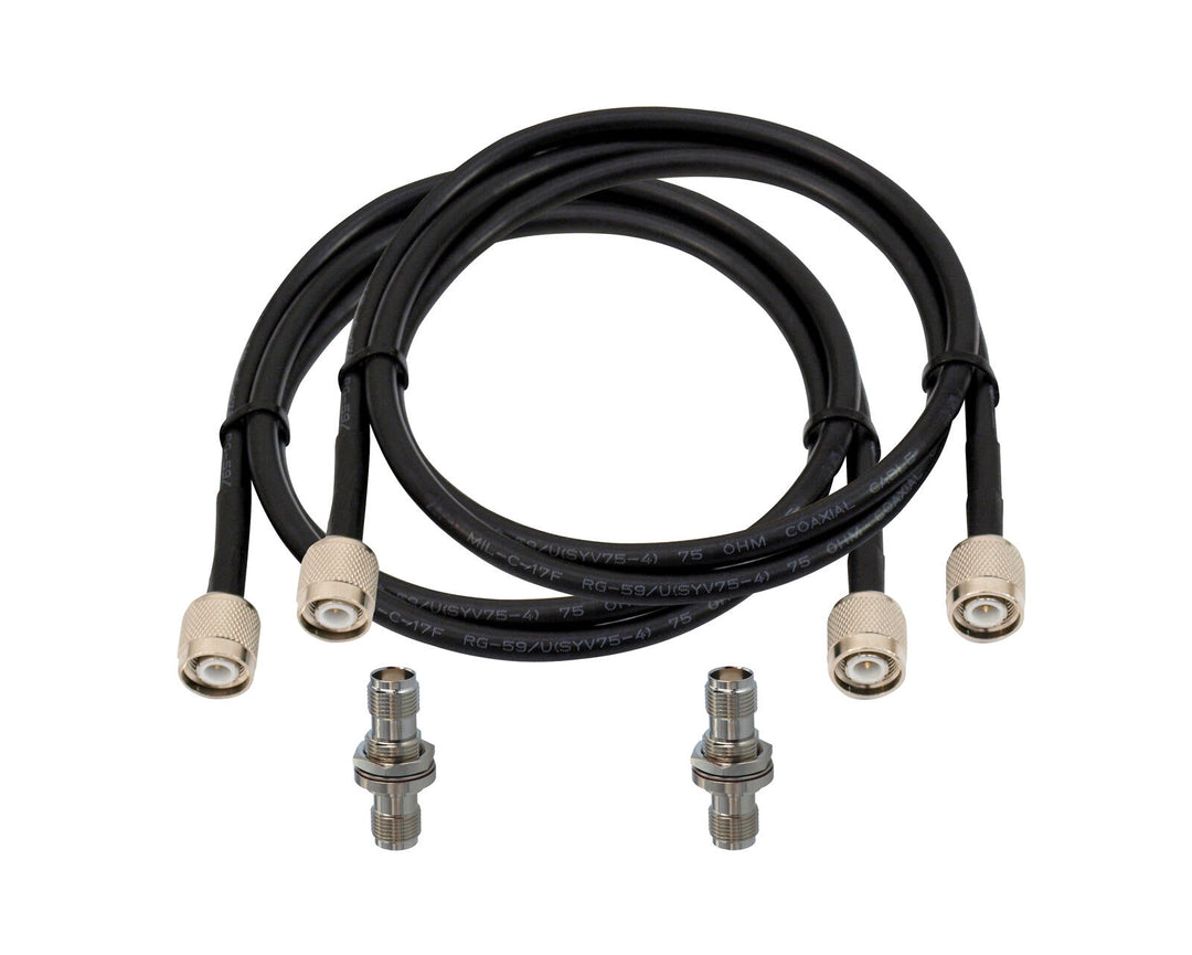 OMNITRONIC Set de cable de antena TNC 10 m