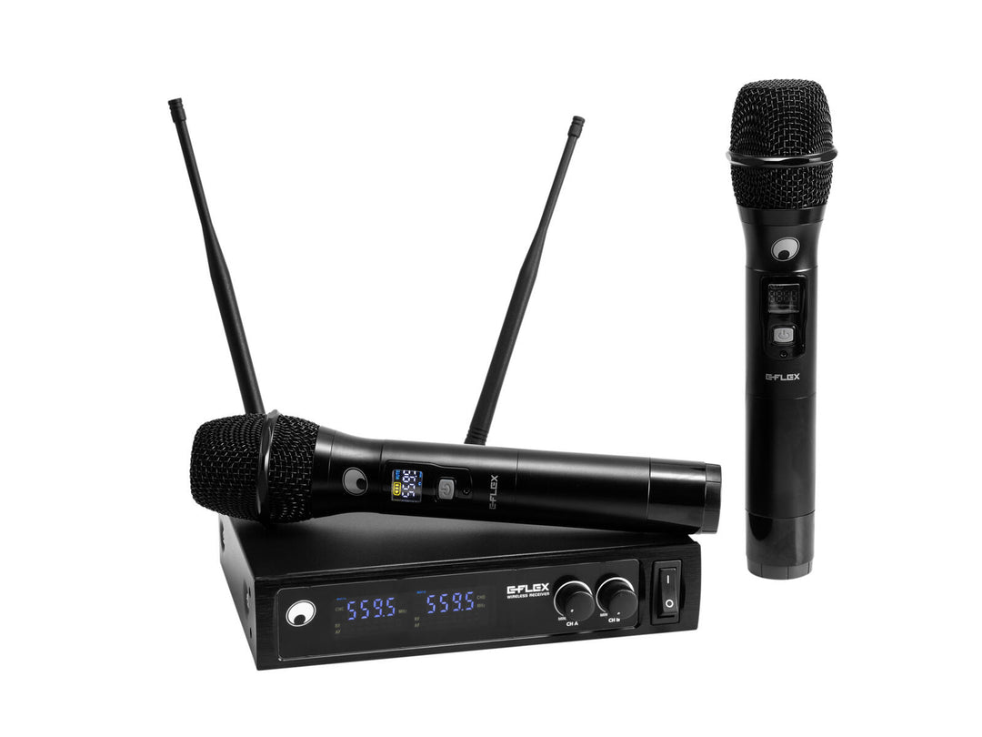 OMNITRONIC UHF E-FLEX 2, Sistema de micrófono inalámbrico 559-575 MHz