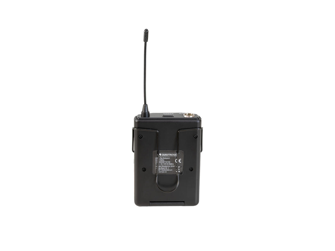 OMNITRONIC UHF E-FLEX Petaca 559-575 MHz