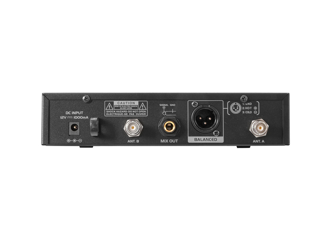 OMNITRONIC UHF-601 Sistema de micrófono inalámbrico de 1 canal 520-554 MHz