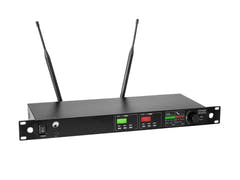 OMNITRONIC UHF-602 Sistema de micrófonos inalámbricos de 2 canales 823-832/863-865 MHz
