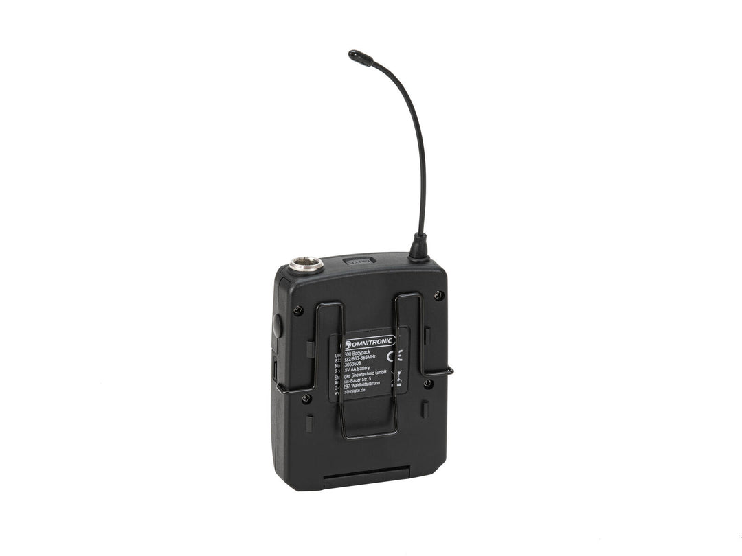 OMNITRONIC UHF-600 Petaca 823-832/863-865 MHz