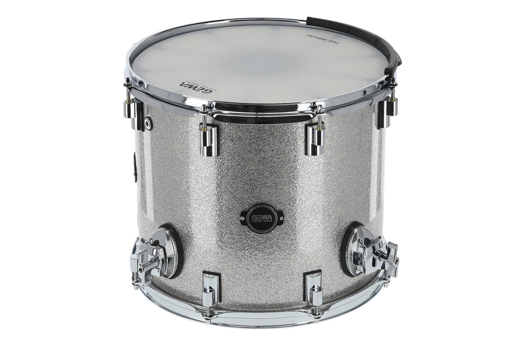 GEWA E-Drum Tom de suelo de carcasa - Silver Sparkle 14" (Silver Sparkle)