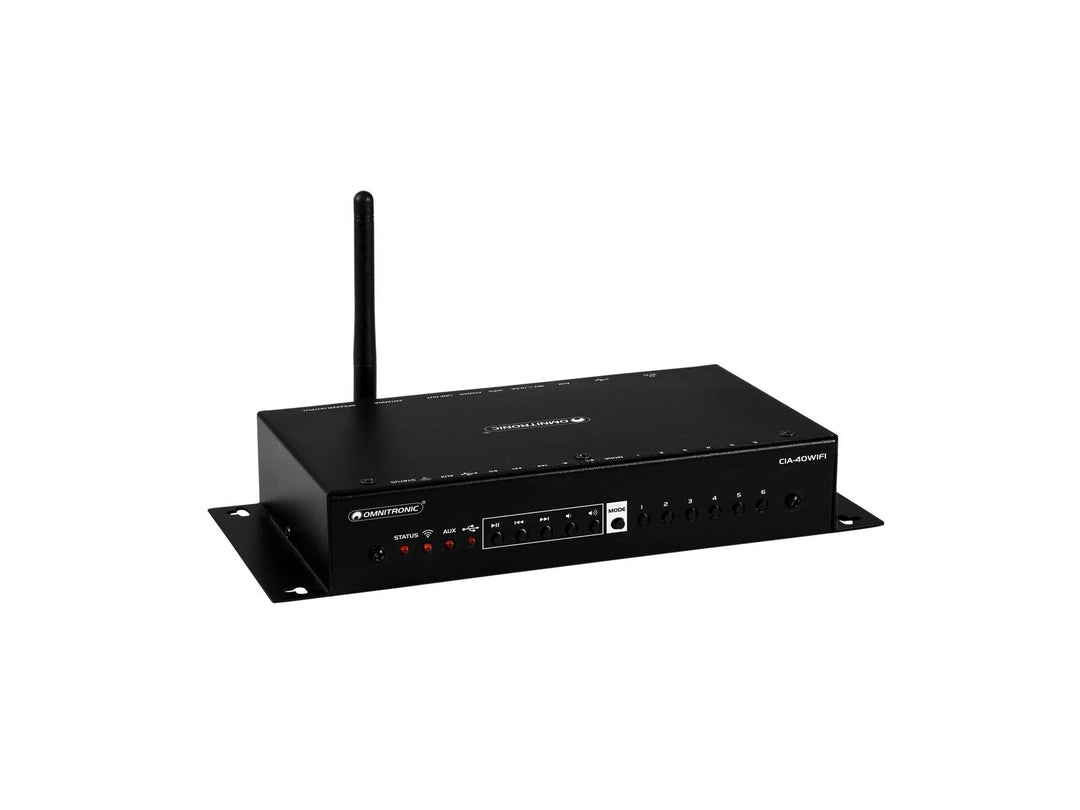 OMNITRONIC CIA-40WIFI WLAN sistema de streaming amplificador Multi-Room