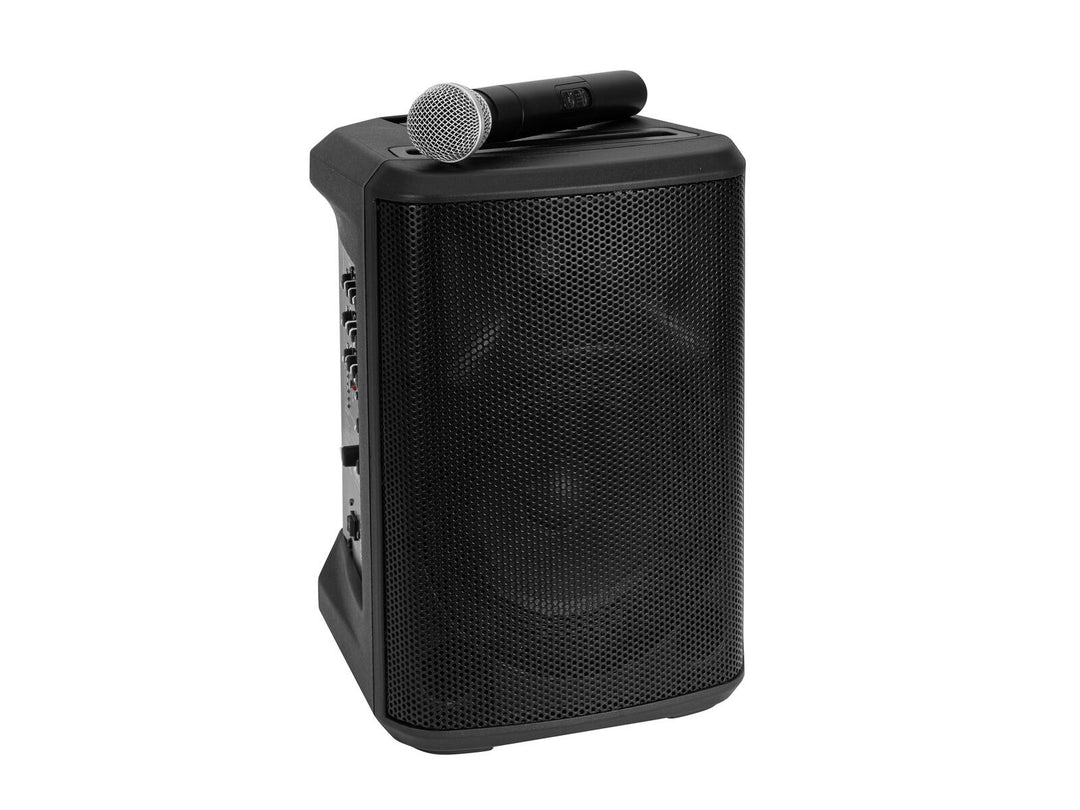 OMNITRONIC Set Sistema PA inalámbrico PORTY-8A + Bolsa blanda
