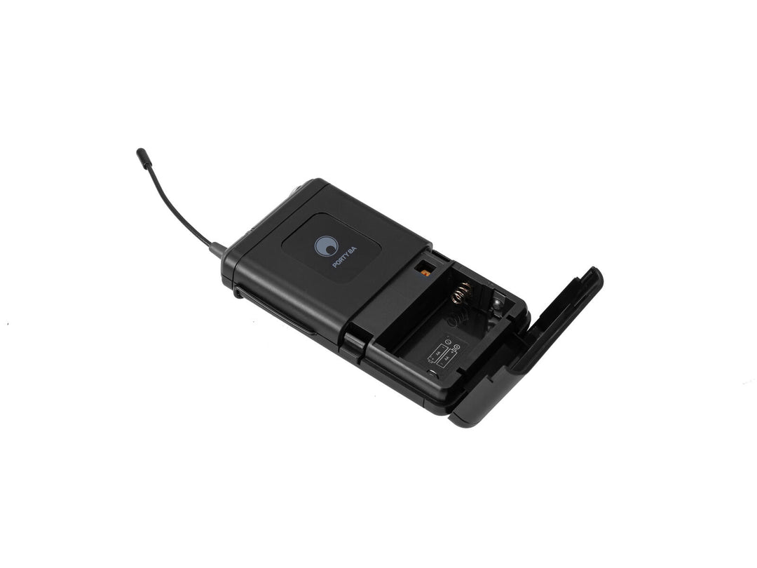 OMNITRONIC PORTY-8A Bodypack + Micrófono de diadema 863.1MHz
