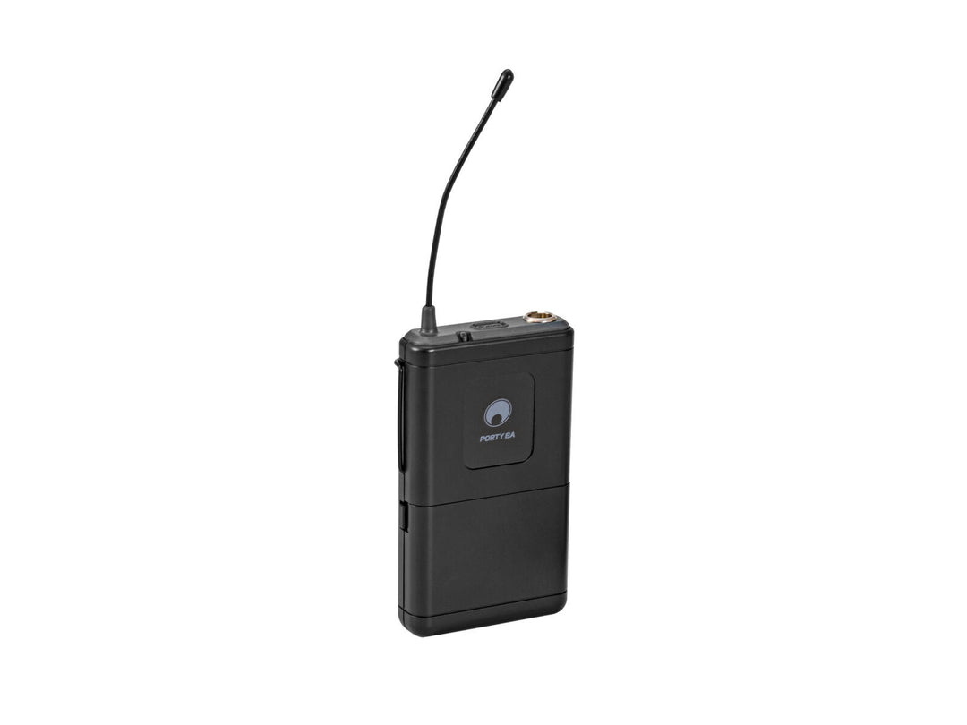 OMNITRONIC PORTY-8A Bodypack + micrófono Lavalier 863.1 MHz