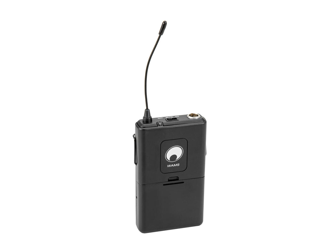 OMNITRONIC WAMS-12 transmisor de petaca incluido con auriculares 863MHz