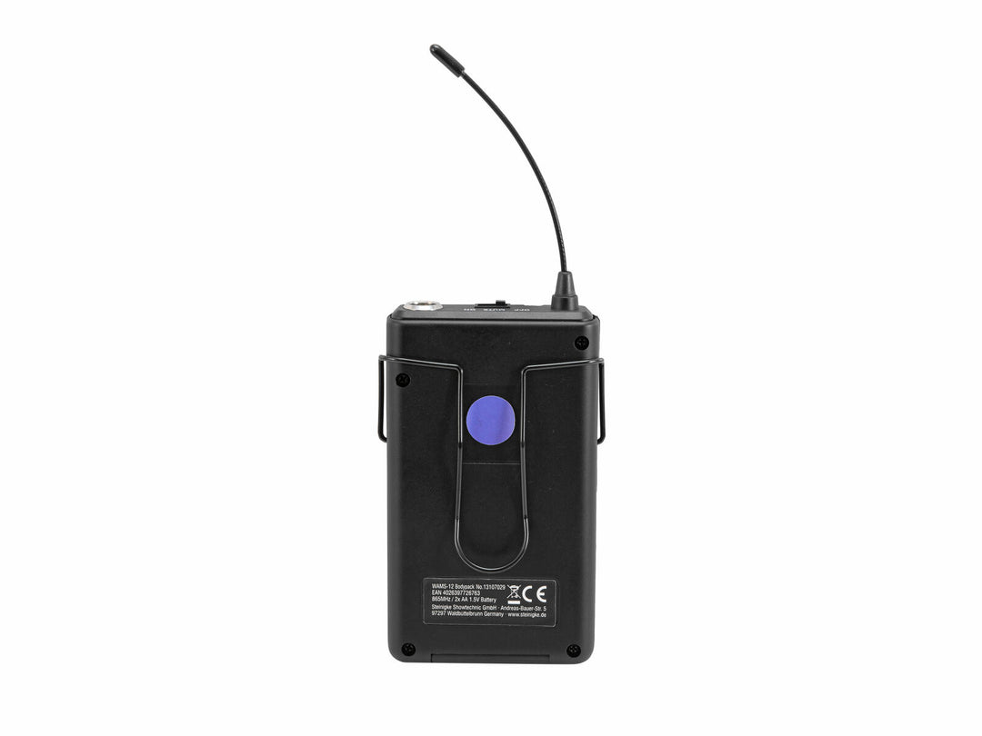 OMNITRONIC WAMS-12 Bodypack con auriculares 865MHz