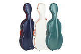 PURE GEWA Violonchelo case Polycarbonate FUN - 4/4 (Blue / Black)