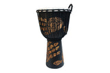 Toca Djembe Street Series Carved Hand Print - 12" (TSSDJ-LHP)