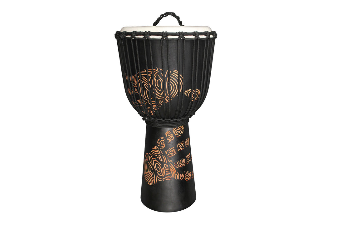 Toca Djembé Street Series Carved Hand Print - 12" (TSSDJ-LHP)