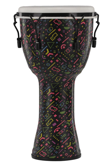 GEWA Liberty Series djembé 12", afinación mecánica, motivo Crazy Neon