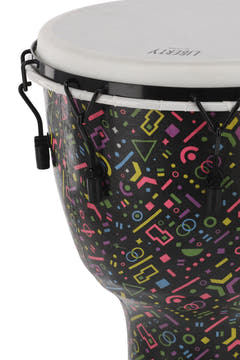 GEWA Djembé Liberty Series afinado mecánicamente - 14" Crazy Neon