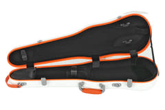 PURE GEWA Estuches de violines con forma Polycarbonate FUN - 4/4 - 1/2 (White / Blacj)