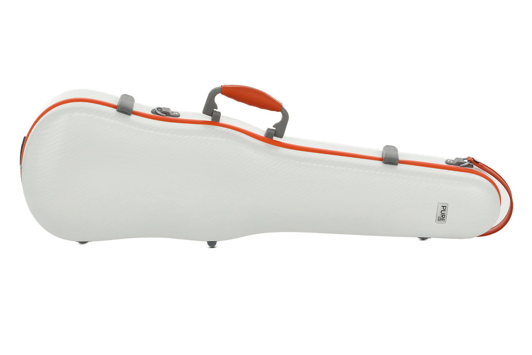 PURE GEWA Estuches de violines con forma Polycarbonate FUN - 4/4 - 1/2 (White / Blacj)