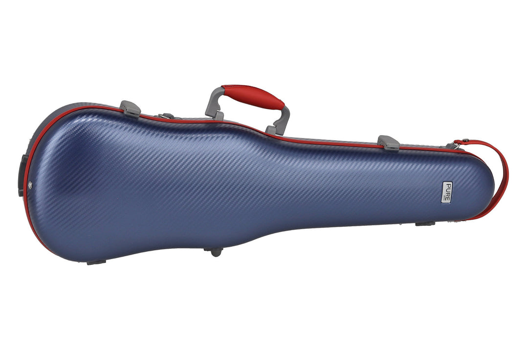 PURE GEWA Estuches de violines con forma Polycarbonate FUN - 4/4 - 1/2 (Blue / Black)