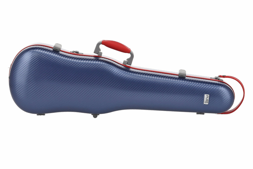 PURE GEWA Estuches de violines con forma Polycarbonate FUN - 4/4 - 1/2 (Blue / Black)