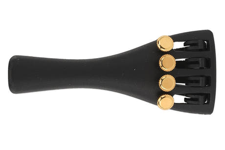 Cordal Wittner para violín 1/16, tornillos de afinación dorados