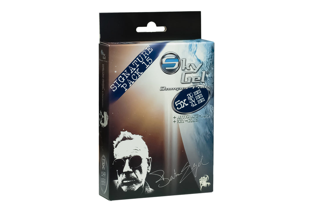SKY Music Almohadillas amortiguadoras SkyGel Signature Edition Bertram Engel - azul genciana (SG15BERGB)