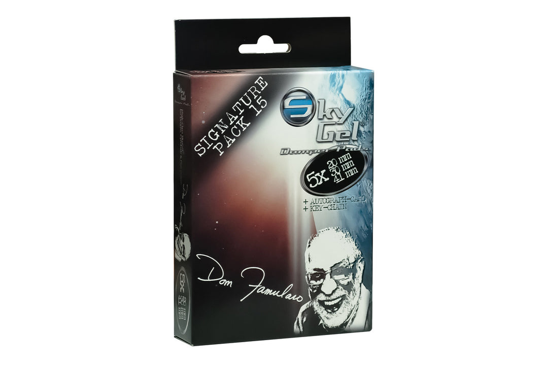 SKY Music Almohadillas amortiguadoras Skygel Signature Edition Dom Famularo - Black (SG15DFBK)