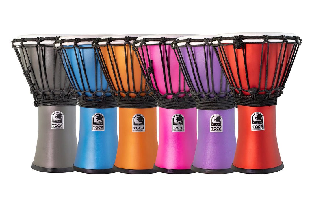 Toca Djembé Freestyle Colorsound Matte - TFCDJ-7MTPK (Set - 6 items)