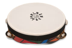 Latin Percussion Pandereta World Beat de una fila con parche - LP7022 (8")