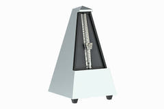 Metrónomo Wittner forma piramidal - Siver matt bright 845202
