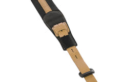 Correas para Guitarras GEWA Prestige 65 acolchadas con cierres de seguridad - negro perforado/marrón