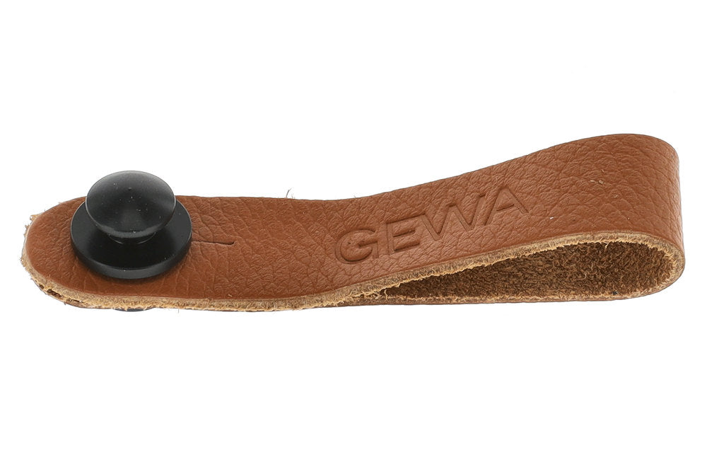GEWA Tie Strap lazo para correa de guitarras, cuero, marrón