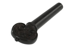 Tornillos barrocos GEWA de ébano, violines 4/4, tallados a mano, botón y anillo negros