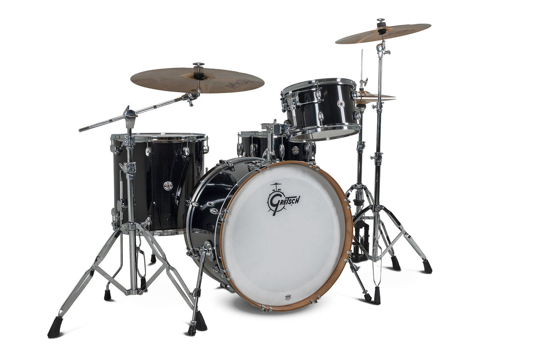 conjunto de cascos Gretsch Catalina Club - Piano Black (CC2-R424-PB)